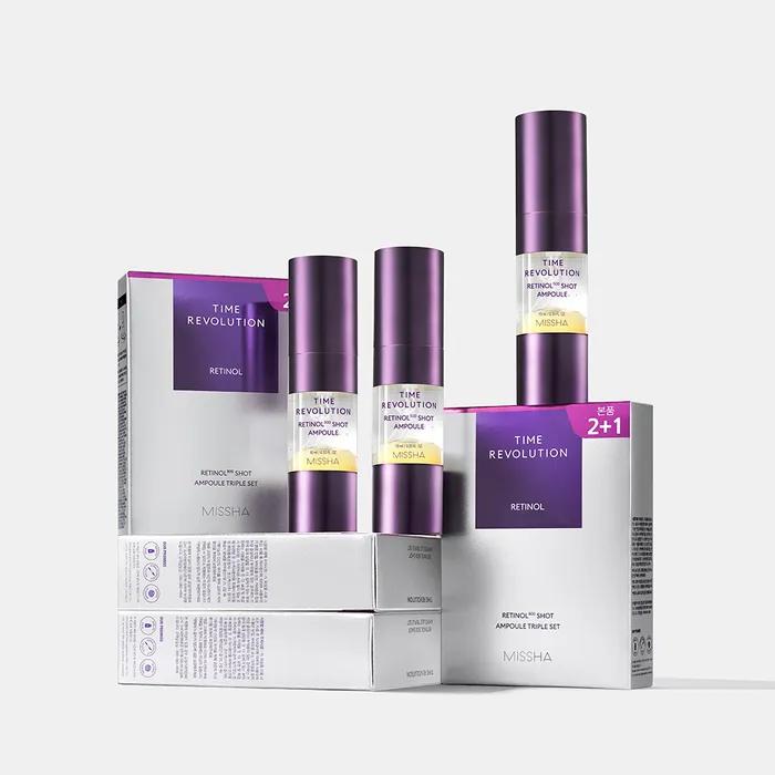 [MISHA] Time Revolution Retinol 500 Shot Ampoule Triple Planning Set
