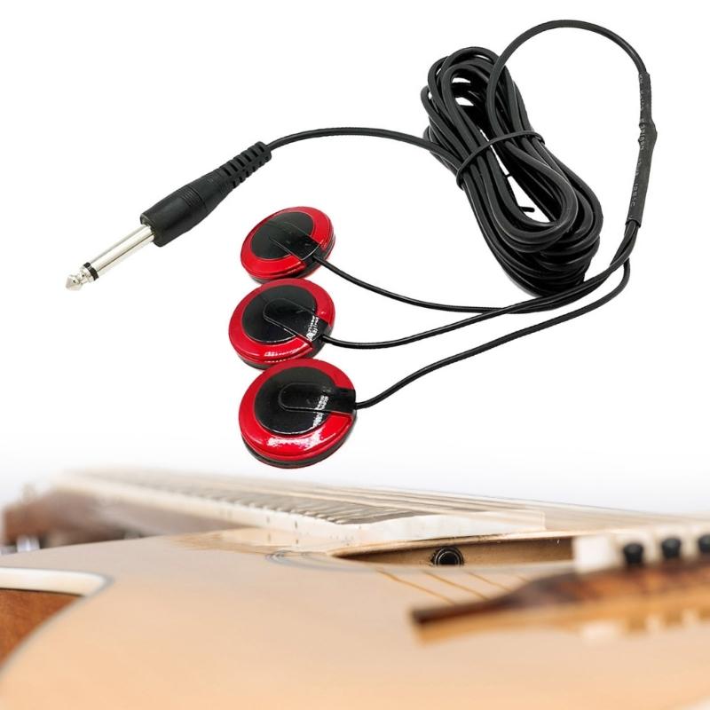 Gitarre Selbstklebendes Mikrofon Tonabnehmer Für Gitarre Bass Violine Banjo Mandoline Ukulele Piezo Stabiler Kontakt Gitarren Tonabnehmer