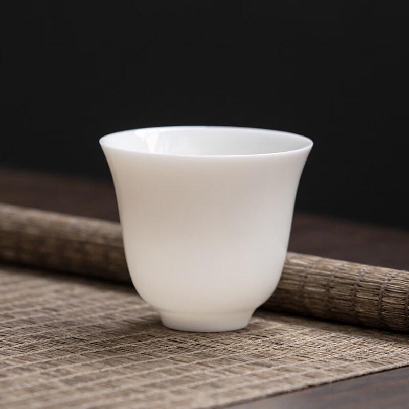 ZISIZ Дехуа Белая Фарфоровая Чайная Чашка из Нефрита Цвета Бараньего Жира