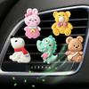 Car Metal Perfume Clip Air Vent Freshener Decor With Adorable Animals Cartoon