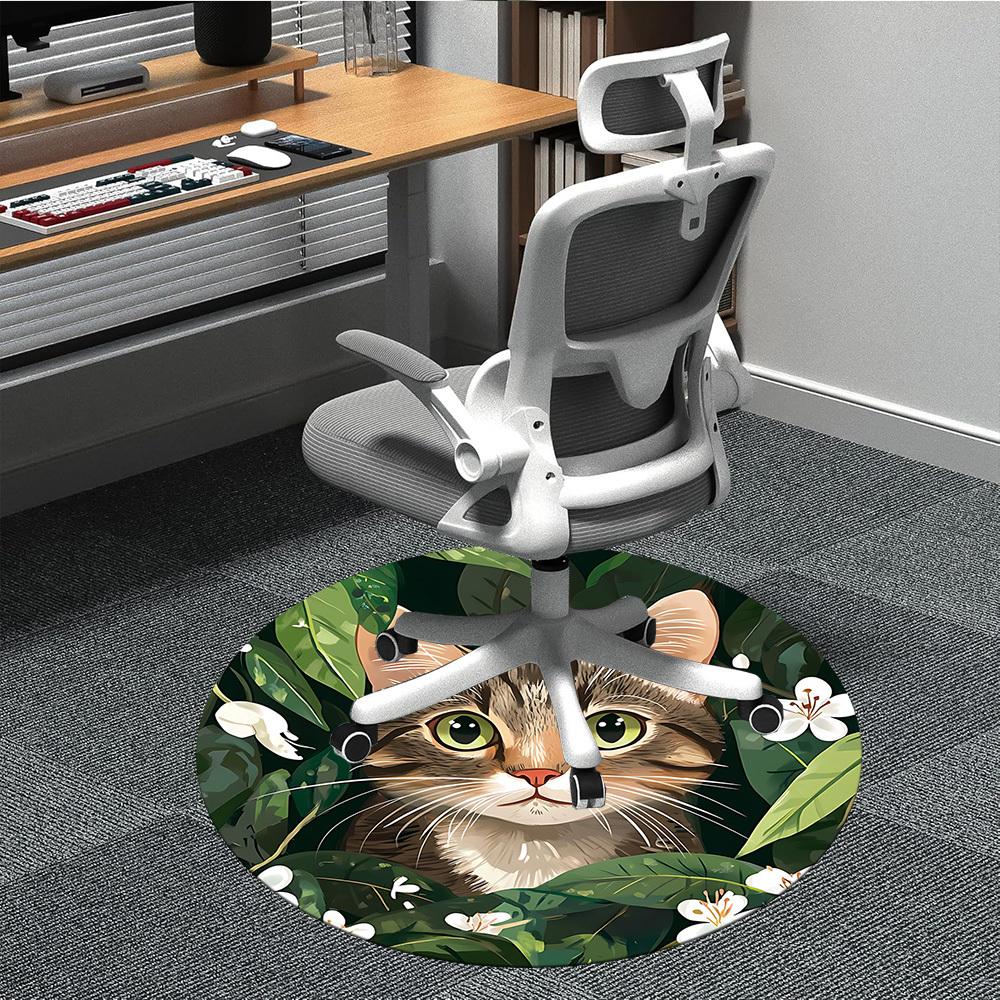 

1pc Cat Nature Carpet for Office, Non-slip, Soft and Durable Office Rug, Perfect for Office yy260128042 80cm by 80cm