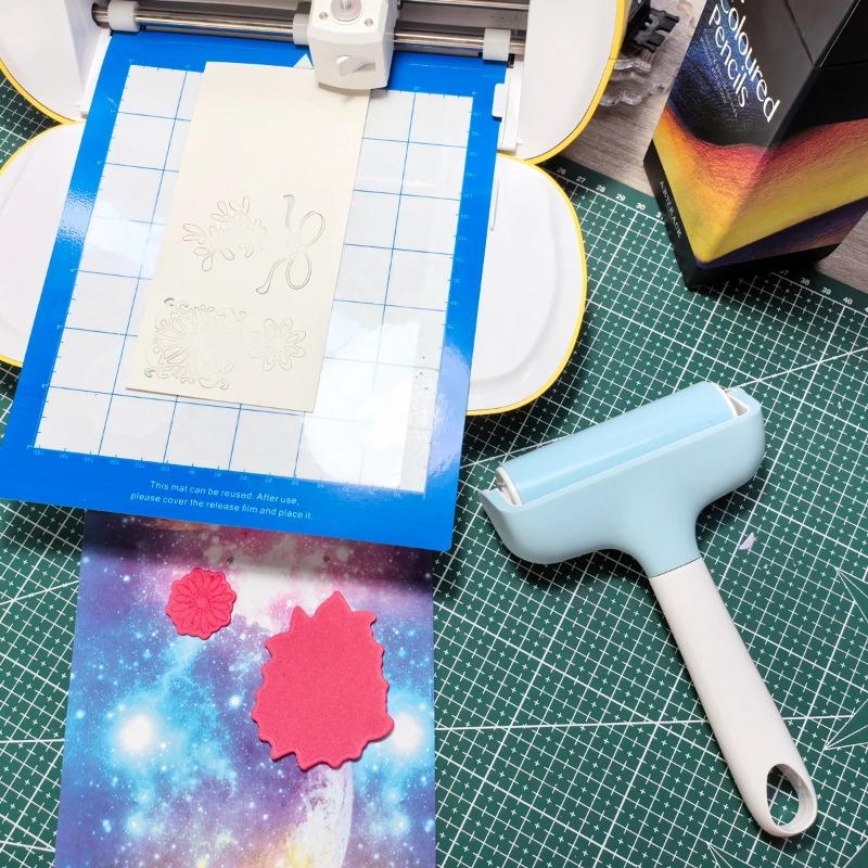 Rubber Roller For Cricut/Silhouette Crafts, Works With Iron On, Vinyl, Reusable Rubber Roller for craft and DIY projects