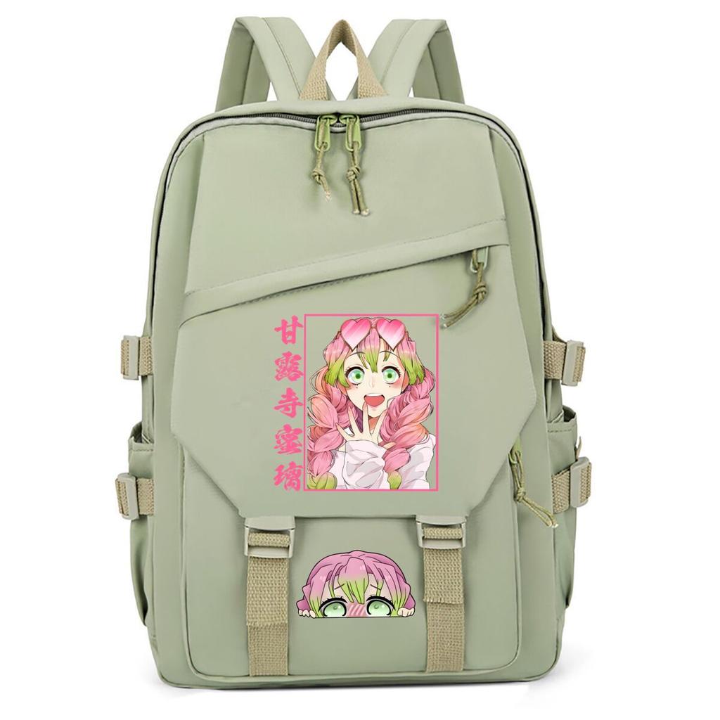 Large Capacity Schoolbag with Shoulder Strap; Student Three-piece Pencil Case Set