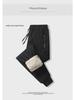 Men's Winter Thick Lambskin Plush Pants - Loose Straight Fit, Warm Cotton, Casual Sports Style, Large Sizes Available