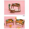 Tiny Study Desk 1/12 Miniature Model Realistic Dollhouses Accessory Creative Scene Building For Adults