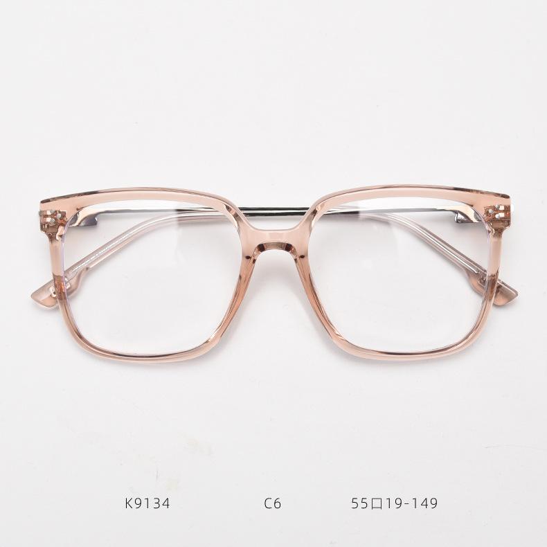 Elegant Women Large Frame Square Reading Glasses Fashion Green Prescription Eyewear Female Anti Blue Light Computer Glasses +2.5