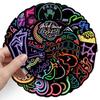 50 Neon Graffiti Personality Stickers for Laptops, Suitcases, Skateboards, and Cars