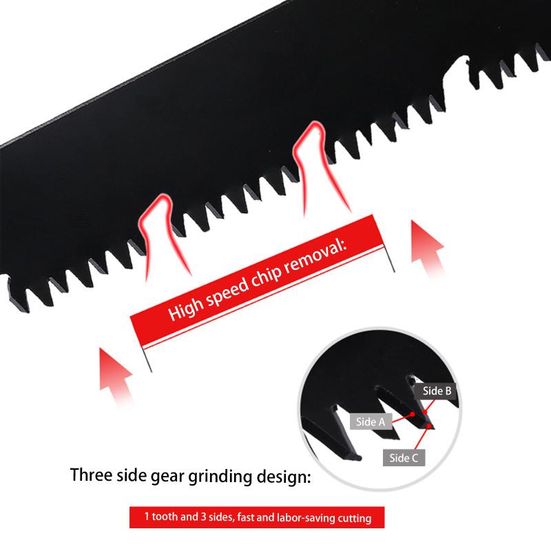 260 mm-es összecsukható fűrész Hatékony forgácseltávolítás Záró kialakítás Zsebkerti fűrész csontokhoz, fákhoz, faágakhoz