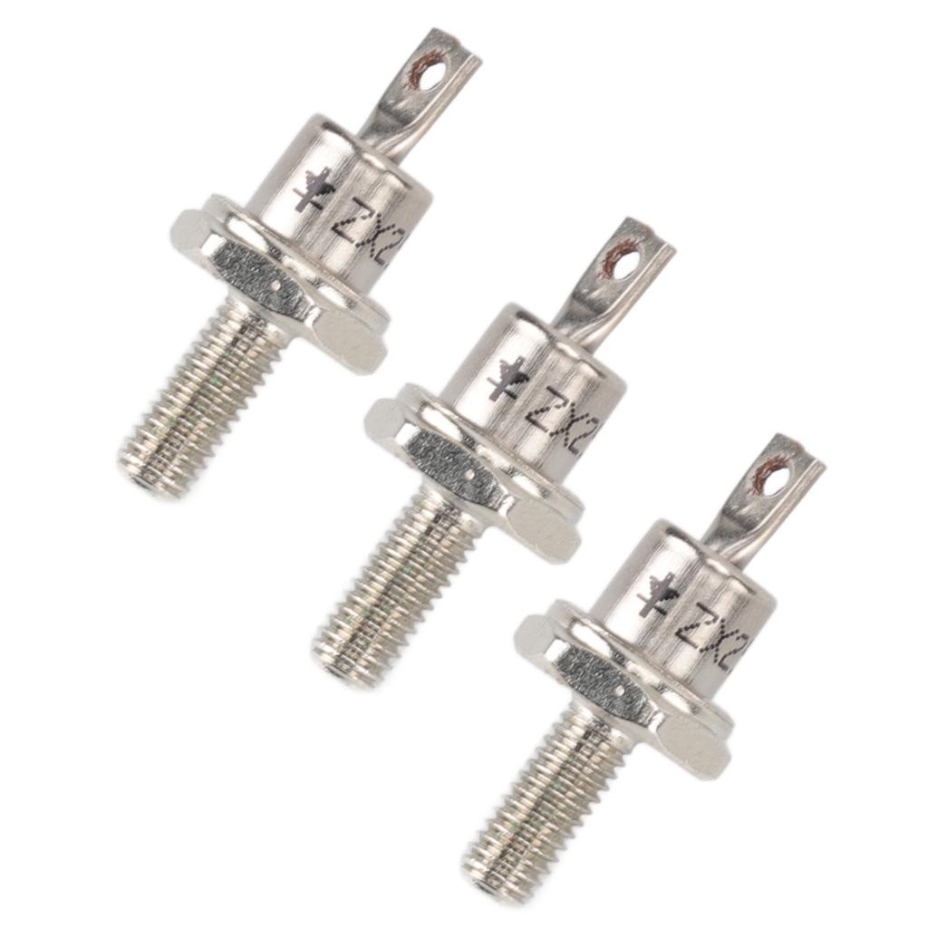 3PCS Rectifier Diode Spiral 25A Iron High Hardness Spiral Rectifier Module Replacement for