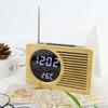 Multipurpose USB Digital LED Alarm Clock Thermometer Time Temperature Display FM Radio