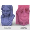 Silicone Clay MouldS Flowerpot Molds Girl Shaped Silicone Pen Holder Moulds for Succulent Planters Flowerpot Pen Holder