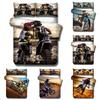 Motorbike Motocross 3D Printed Bedding Set 2/3PC Duvet Cover & Pillowcase(s)