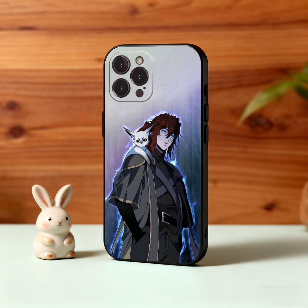 T-The B-Beginning After End Anime Phone Case For iPhone17,16,15,14,13,12Plus,Pro Max,XS,5G Soft Silicone Black Cover