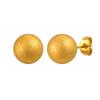 Matte Round Beads Ball Stud Earrings for Women, Stainless Steel Piercing Jewelry Hypoallergenic 6mm/8mm/10mm