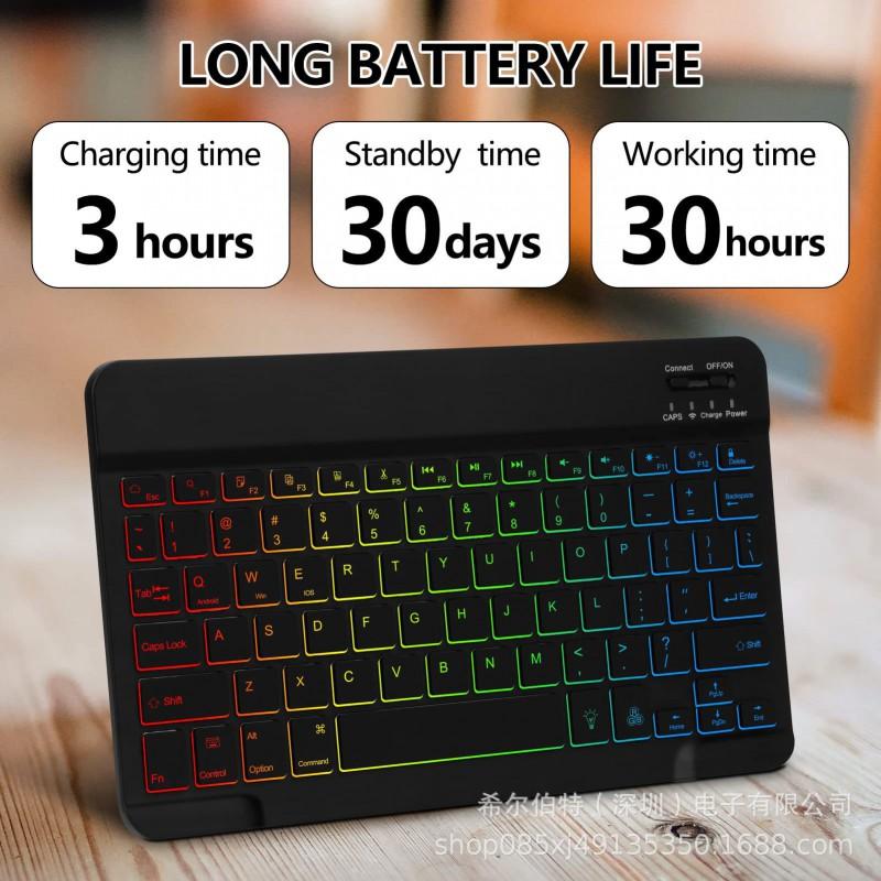 IPad 11-inch Case With Backlit Bluetooth Keyboard Magnetic Cover Air Pro 7th 6th Gen M4 A16 TPU Stand Shell