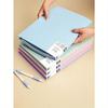 1pc Plain Multi-Layer File Folder, A4 Document Portfolio with Transparent Sleeves for Paper Storage, Large Capacity (Random Cover Label Card)