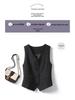 Women's Grey Slim Fit Suit Vest – Short Camisole Gilet for Spring/Autumn 2025