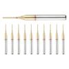 PCB Machine Milling Cutter Drill Bit Engraving Router Bits Titanium Coat 1mm CNC Carbide End Mill For Glass Fiber