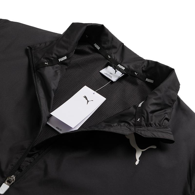 Puma Zip Neck Long Sleeve Jacket And Elastic Waist Jogger Pants Sports Set Men Sports Set 680657-01+684197-01