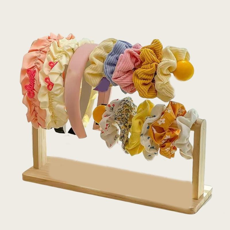 Elegant Wood Jewelry Holder Wood Bead Bracelet Holder Jewelry Storage Rack Wood Necklace Stand Suitable for Any Occasion