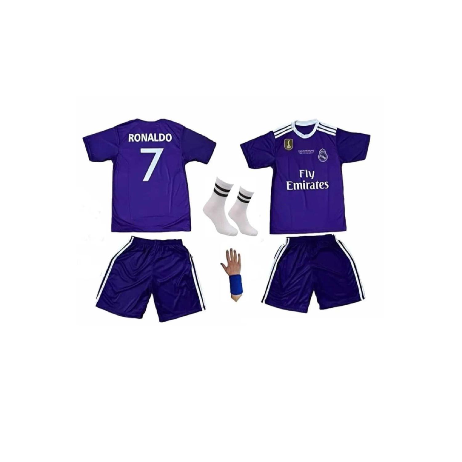 

Детский комплект из четырех предметов фиолетового цвета Real Madrid Cardif Ronaldo 2016/2017