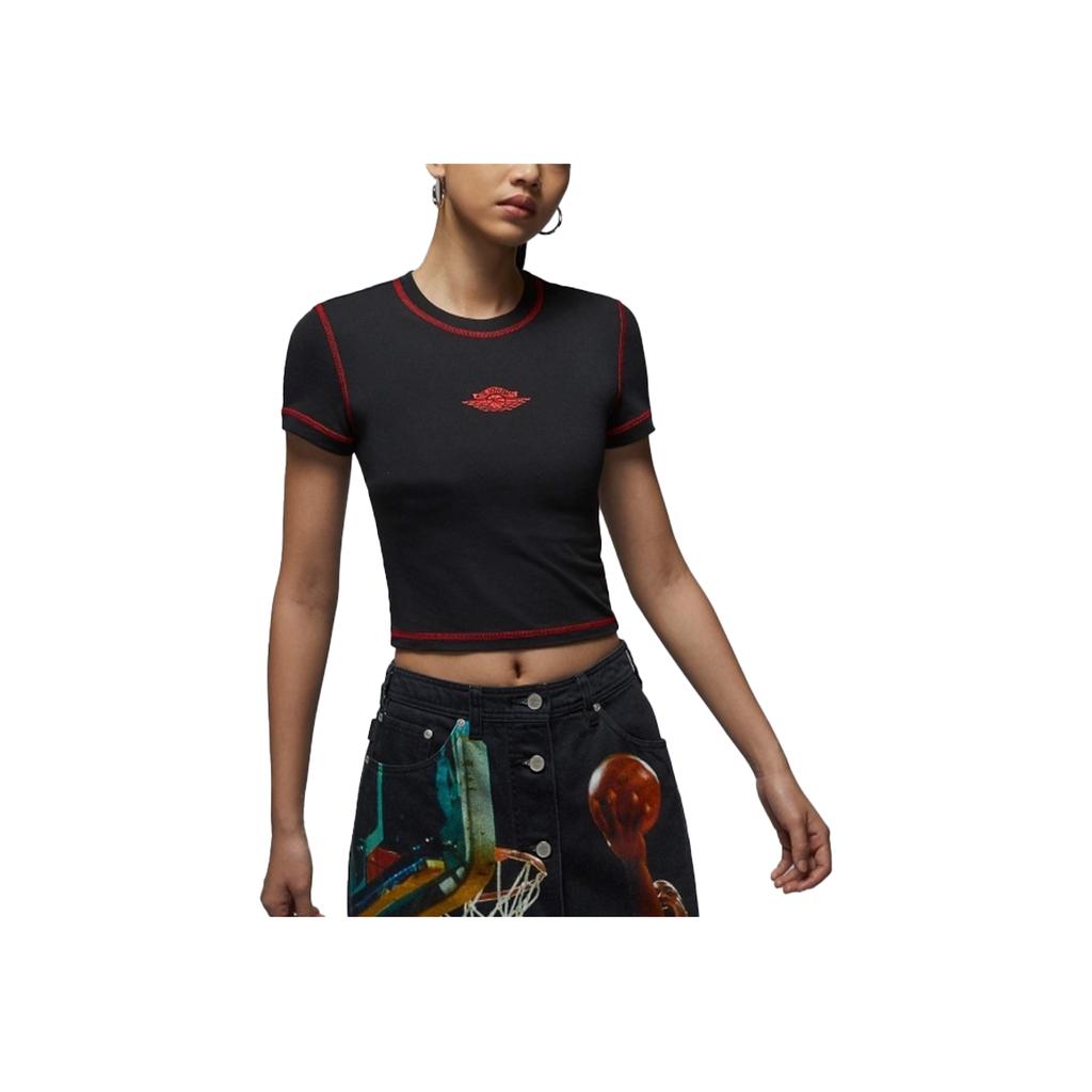 Nike Ss Slim Crew Graphic Tee Women Tops Black IB2921010