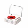 Retro Audiophile Vinyl Record & CD Player with Bluetooth Speaker, Portable Charging, and Atmosphere Light Gift