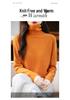 Women's Velvet Long Sleeve Knitwear: Versatile Plus Size High Neck Lapel Sweater for Autumn & Winter