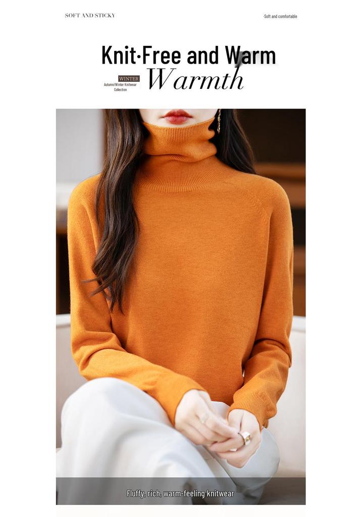 Women's Velvet Long Sleeve Knitwear: Versatile Plus Size High Neck Lapel Sweater for Autumn & Winter