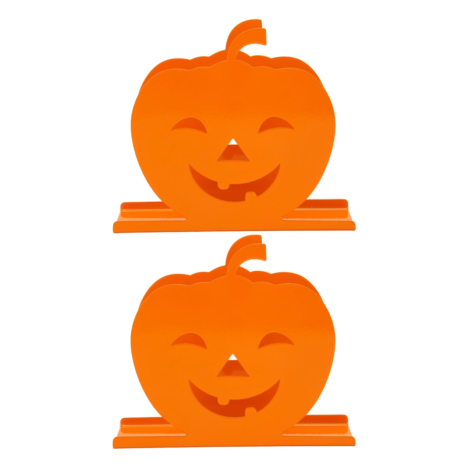 

2 шт. Милый держатель для салфеток в виде тыквы Прочный железный держатель для бумажных салфеток Полый декоративный диспенсер для салфеток