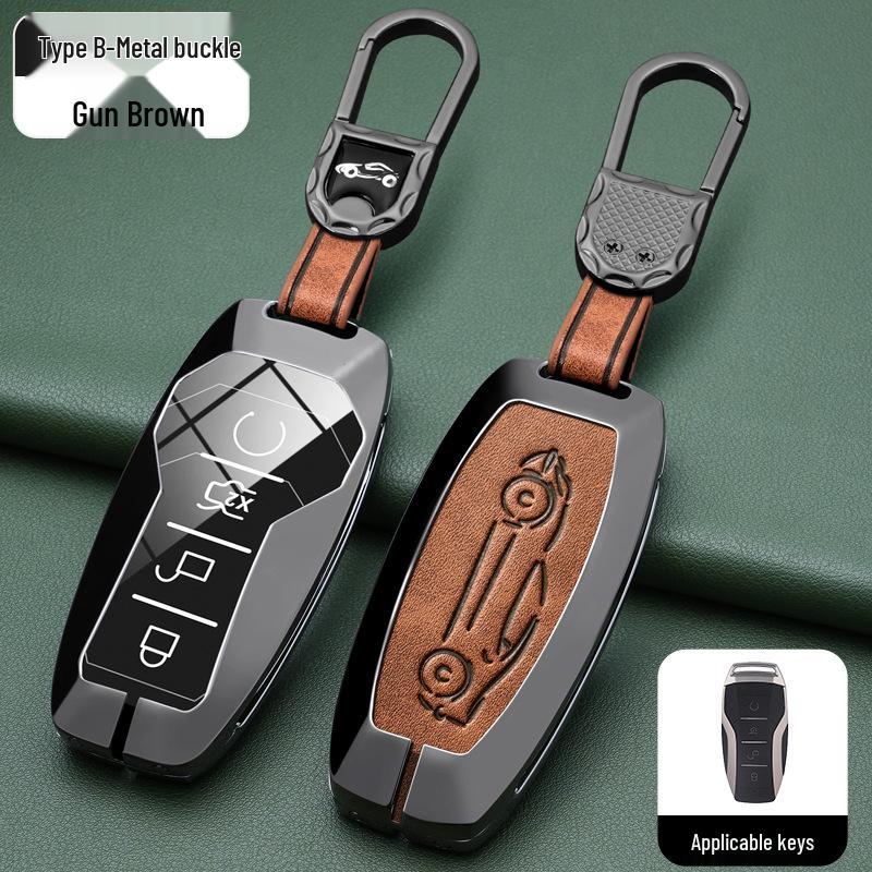 BYD Han, Tang DM, Qin PLUS, Song Pro/Max, Yuan Car Metal Key Case (2021 Model)