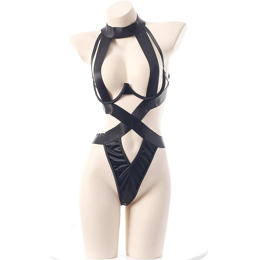 XXOO Erotic Sexy Lingerie Women Strap Bodysuit Underwear Movie Outfits Cosplay Costumes