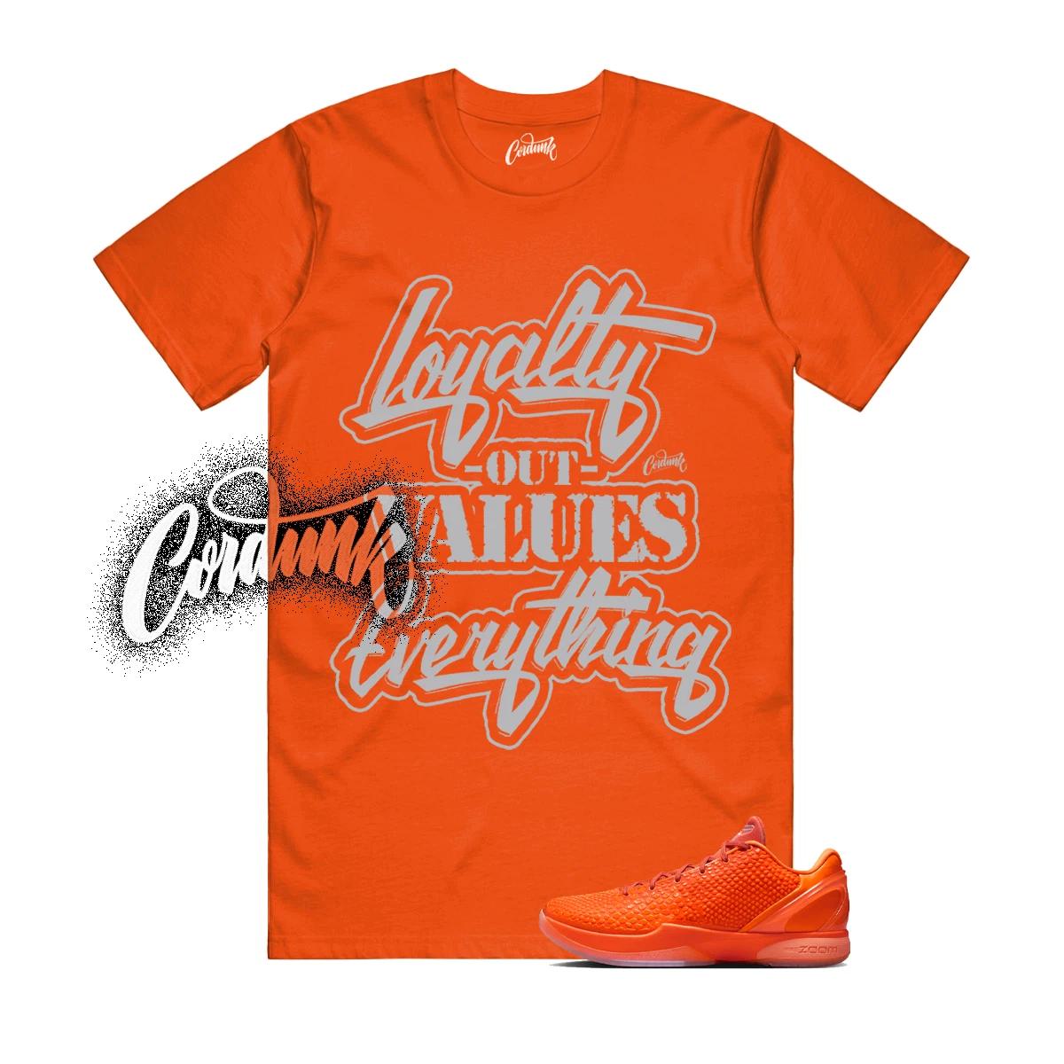 

6 Protro Total Orange Metallic Silver Cosmic Clay T Shirt Match Match LYLTY 3XL