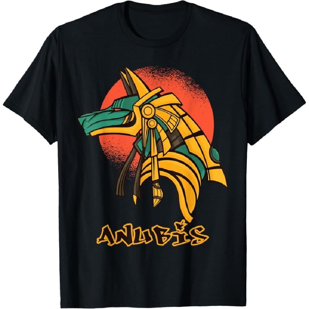 

Anubis God of Dead Pharaoh from Egypt Pyramids T-Shirt S