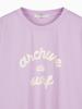HANGTEN Women'S Front Lettering Graphic Short Sleeve T-Shirt_572(10570-131-406-31)