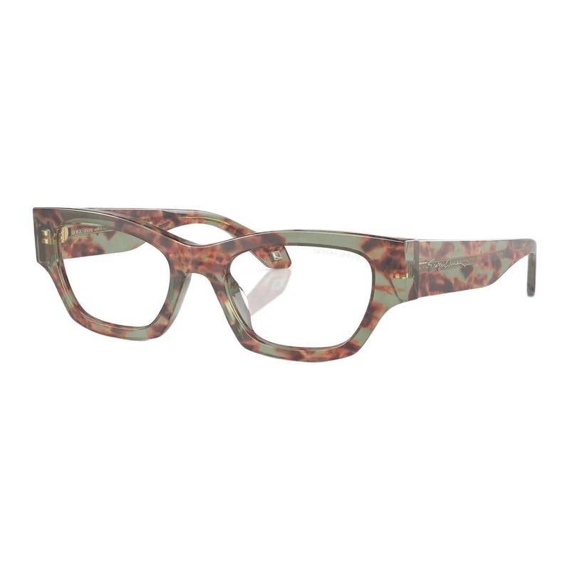 Armani Full rim design acetate cat eye optical frame women's tortoise shell