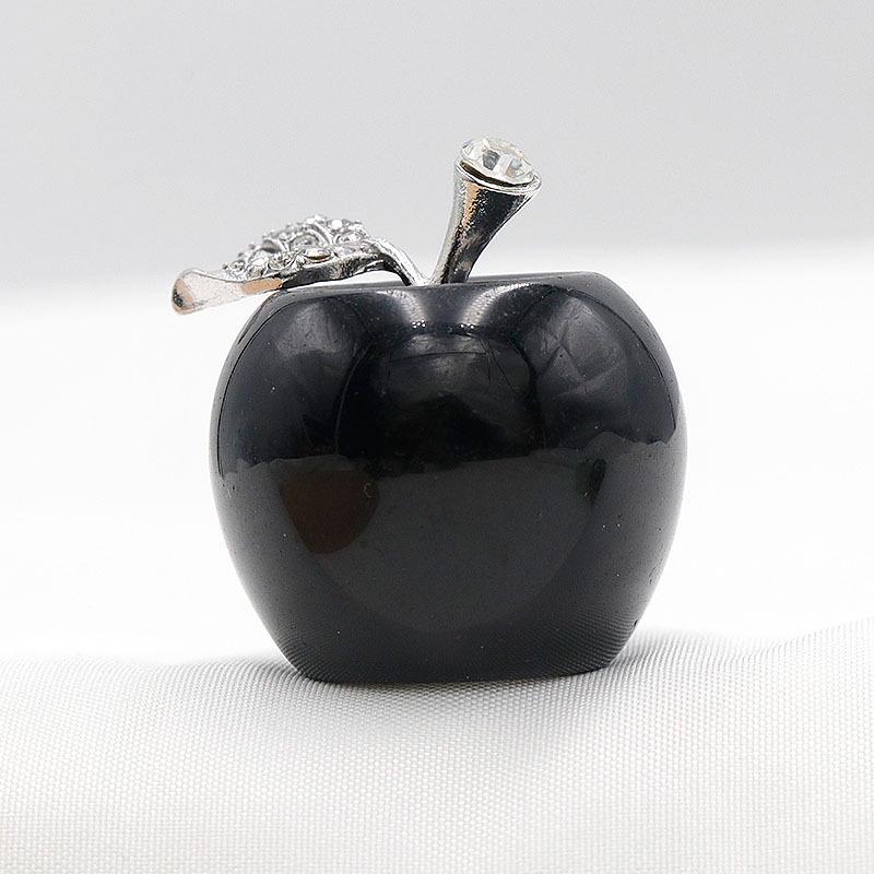 30mm Natural Rose Quartz Crystal Agate Apple Decoration Ornament