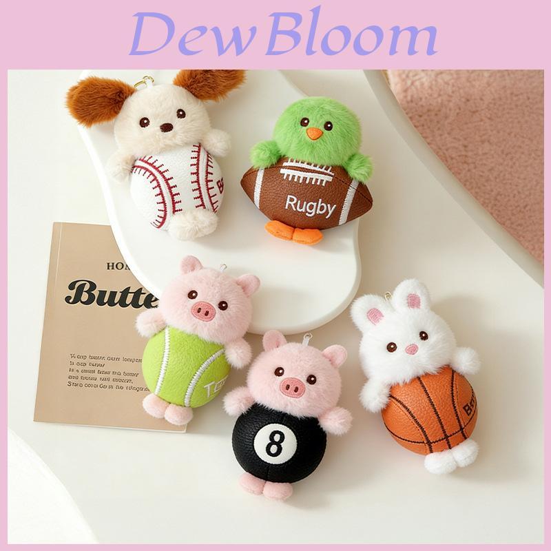 Portachiavi Peluche Animale Con Imbottitura in Cotone PP Per Bambini e Ragazzi