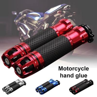 2Pcs Stylish Motorcycle Carbon Fiber Motorbike Handlebar Handle Throttle Grip