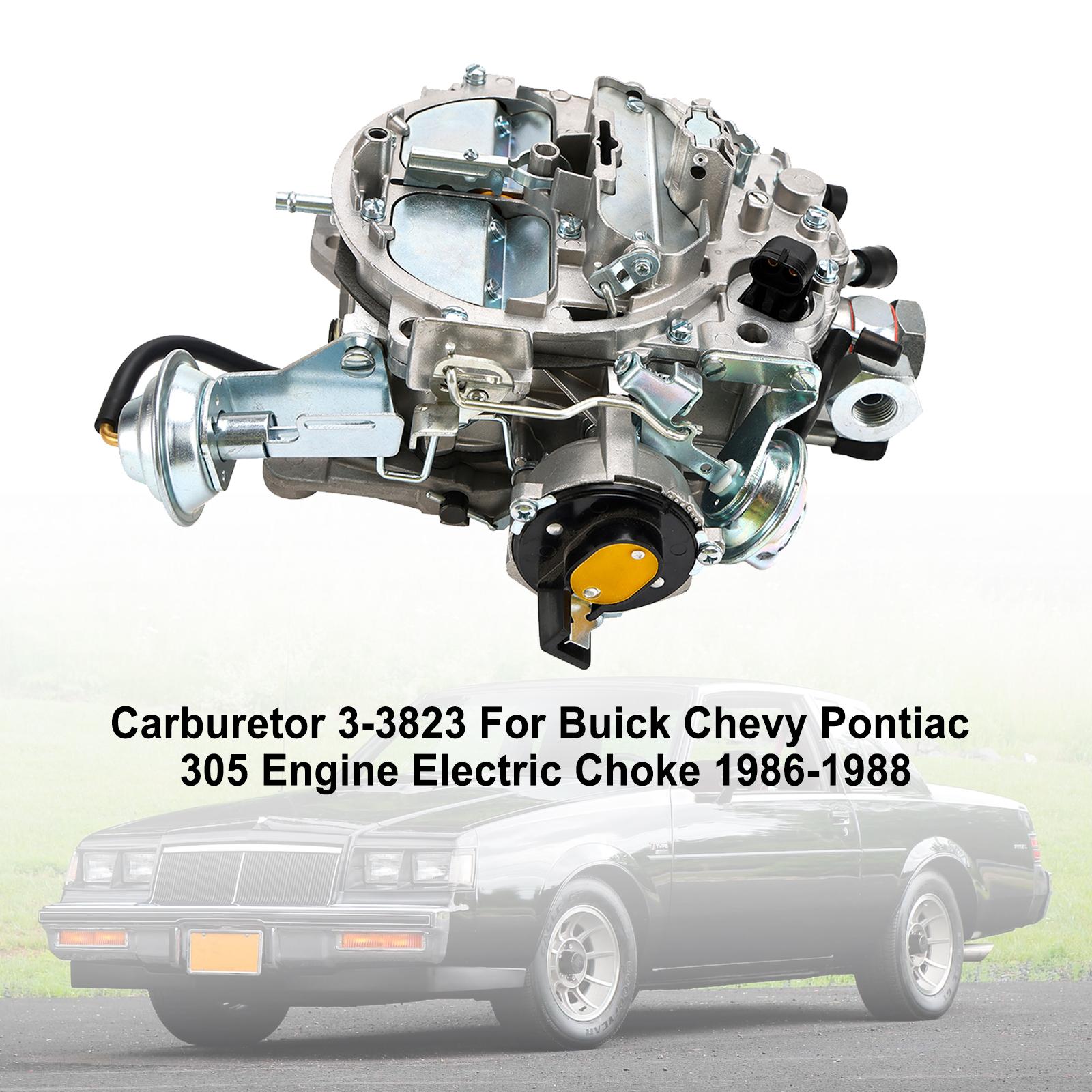 

Carburetor 3-3823 For Buick Chevy Pontiac 305 Engine Electric Choke 1986-1988