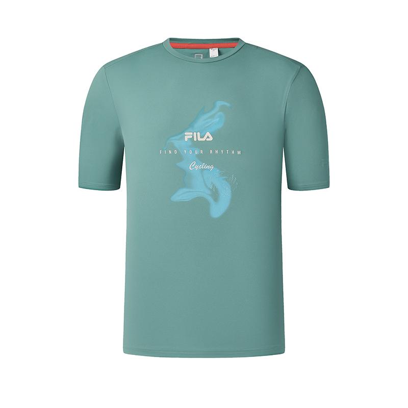 

New FILA CYCLING T Shirt Men s Tempered Copper Green A11M528103F-GN 185/104A/XXL