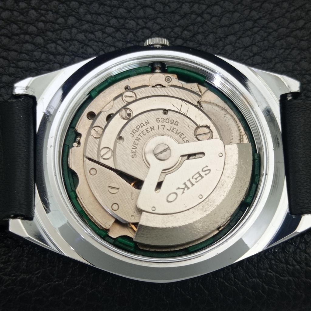 JAPAN VINTAGE REFURBISHED SEIKO 5 AUTOMATIC 6309A MENS WHITE WATCH a442579-1