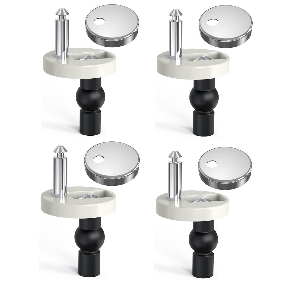 Boulons et vis pour abattant de toilette, fixations de charnière supérieure à dégagement rapide, écrou supérieur en caoutchouc extensible, vis, kit de remplacement universel pour abattant de toilette