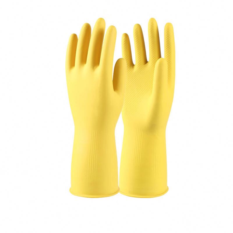 Safety Protection Gloves Pure Latex Material Rubber Gloves Latex Household Cleaning Gloves Water Proof