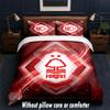 Nottingham Forest Fußball Design Bett Bettwäsche Set 1 Bettbezug + 2 Kissenbezüge Weich Atmungsaktiv Haushalt Bettwäsche