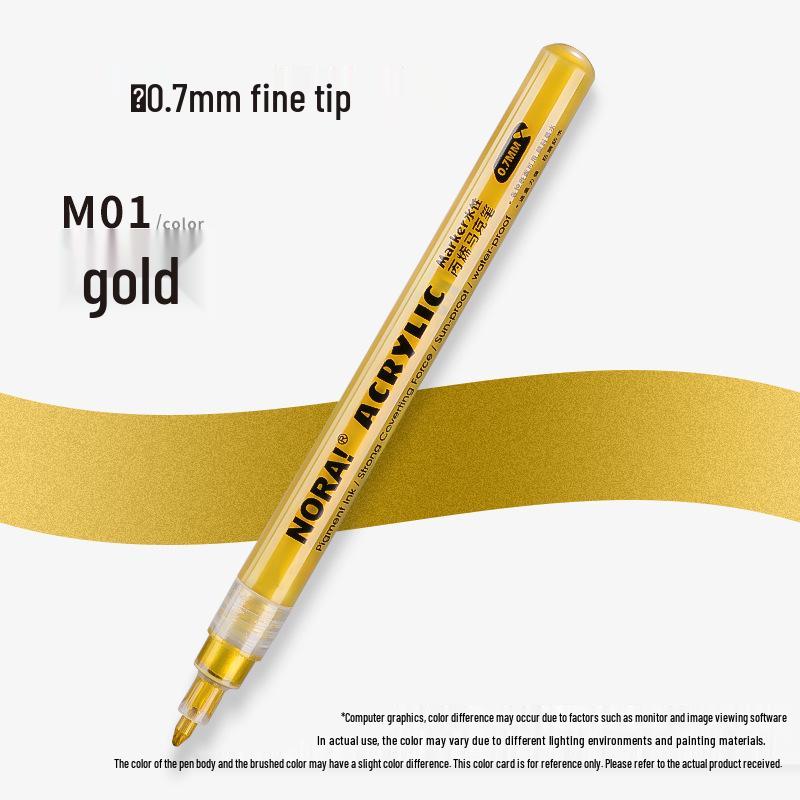 

Акрилові маркери Polaroid Quick-Dry Gold & Silver - Водостійкі, Стійкі до вицвітання, Дизайнерська ручка Gundam