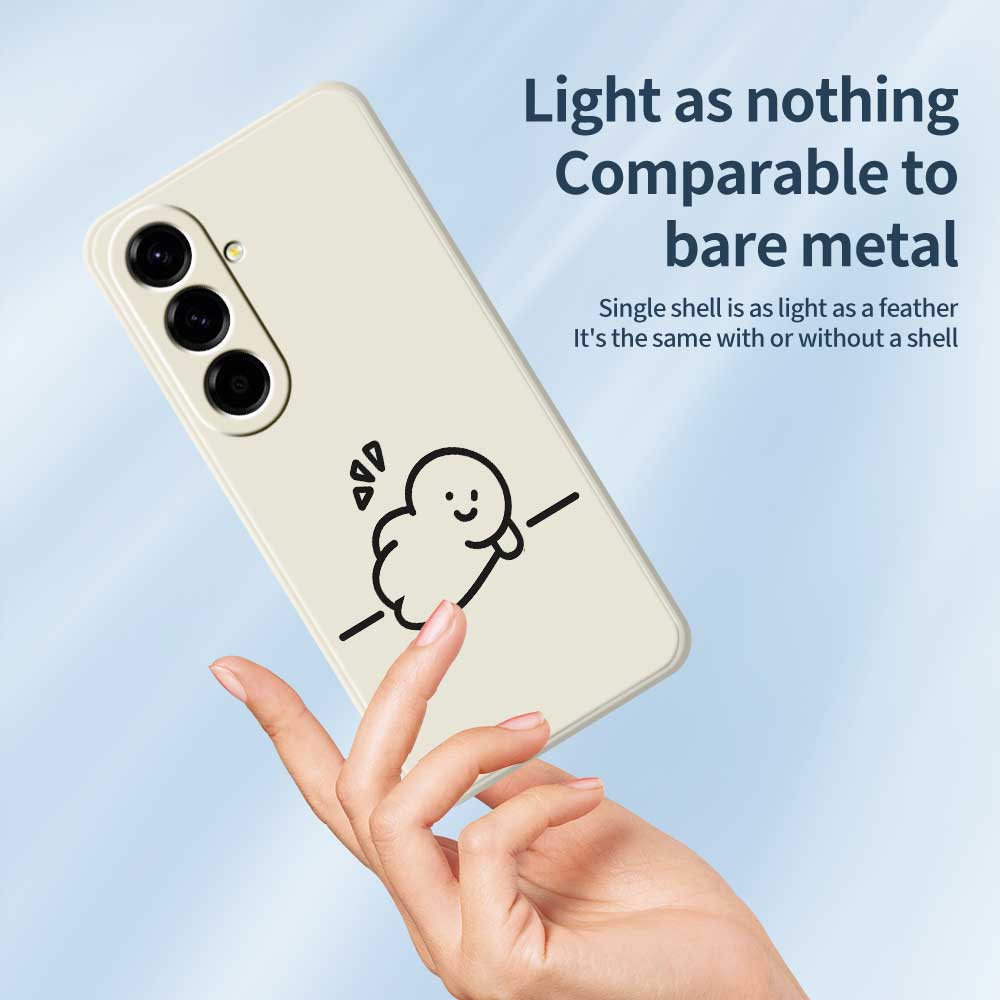 For Samsung Galaxy A56 5G Case Stick Figure Pattern Printing Straight Edge TPU Phone Back Cover