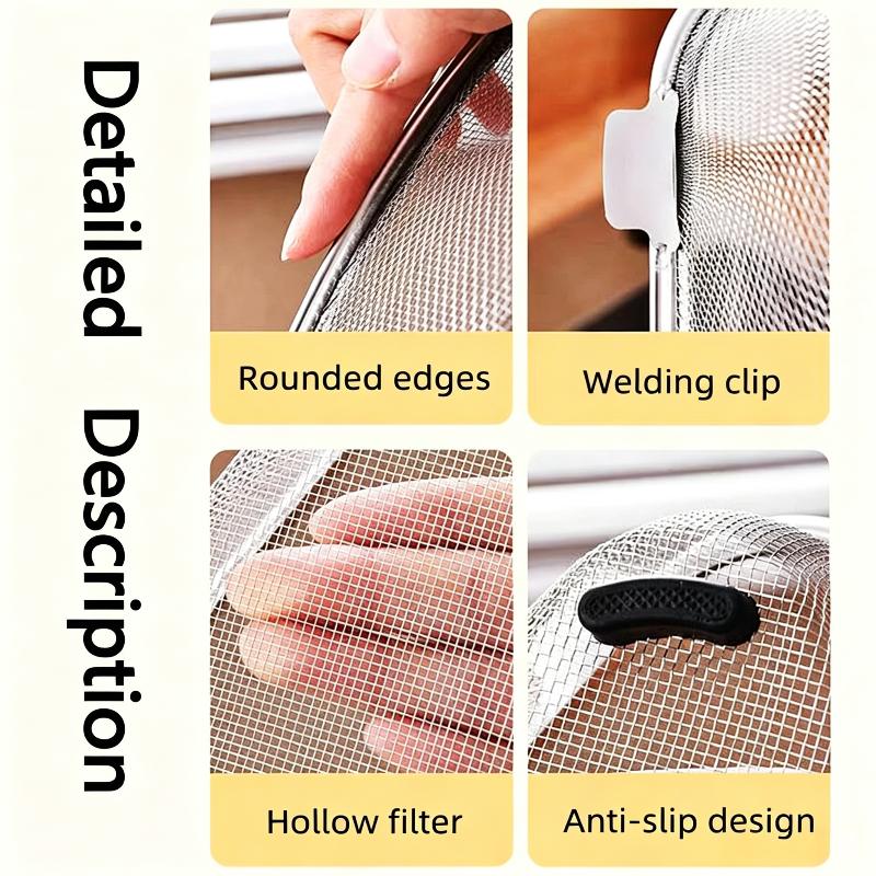 Easy to Clean Stainless Steel Drain Basket Rust Resistant Sink Filter for Kitchen Vegetable Washing Food Storage