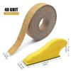 2pcs/set Micro Sanding Tools 1pc Mini Handle Sander Kit+ 1pc Sandpaper Roll 40 - 600 Grit For Crafts Wood Finishing