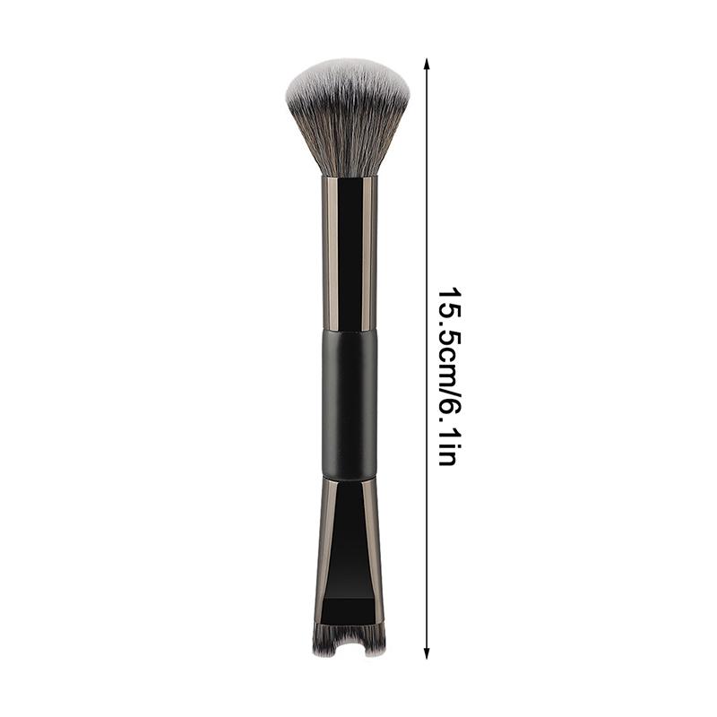 

Кисть для тональной основы и хайлайтера с двойной головкой, кисть для теней для носа, контурная кисть для носа, U-образная кисть для макияжа для скульптурирования и придания рельефа